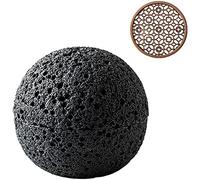 KIAOPU 1Set Cucina Molecolare Creatività Imita la Tazza Rotonda for Fumo Stoviglie Nere sul Piatto a Sfera Ciotola for Cucina Molecolare