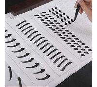 KIAOPU Quaderni di Calligrafia Cinese, 60 Pezzi di quaderno di Calligrafia Cinese Ouyang Xun Liu Gongquan, Pratica di Base del Tratto