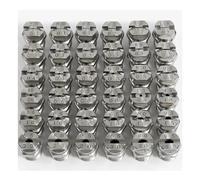 KIAOPU Ugello for Lavaggio ad Alta Pressione 1/4 Ugelli for Getto d'Acqua a ventaglio Piatto in Acciaio Inossidabile Standard ad Alto Impatto (1 di 4-11001)