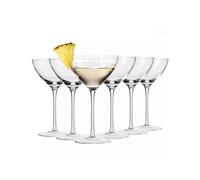 KIAPPO Martini Set di 6 bicchieri moderni, bicchieri da caffè Martini, bicchieri da martino, bicchieri da coupette, 250 ml