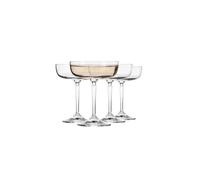 KIAPPO Set di bicchieri da spumante Roma, 230 ml, eleganti bicchieri da champagne in vetro trasparente, di alta qualità ed elegante, ideali per vino spumante, matrimoni e regali, lavabili in