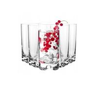 KIAPPO Set di bicchieri da whisky MIXOLOGY 350 ml - bicchieri pesanti in vetro spesso - per whisky, acqua, bevande e succhi di frutta - lavabile in lavastoviglie - design elegante per un piacere