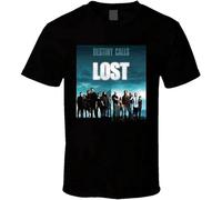 kiapu Men's Lost TV Show Season T Shirt Black M