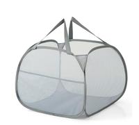 KIAYOO Porta Panni Sporchi,Portabiancheria Sporca Salvaspazio,Laundry Basket,Cesto Panni Sporchi Salvaspazio Per Bagno, Camera Da Letto, Lavanderia, Camera Dei Bambini, Hotel e Viaggi,Grigio