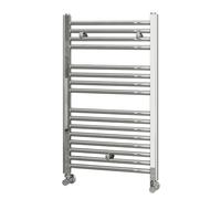 Kibath L305794 Asciugamani radiatore per integrare nel Circuito dell'Acqua Calda, Tubi in Acciaio con Finitura cromata 800x500. Valido per Rete di Riscaldamento Standard, Cromo Lucido