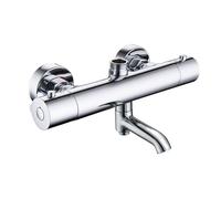 Kibath L457551 - Rubinetto termostatico per colonna doccia, con canale, cromato lucido