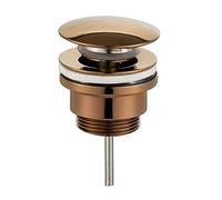 Kibath L480671 Valvola Clic Clac Universale Oro Rosa. Scarico Push-up per lavabo e bidet. Dado da 1 1/4. Realizzato in ottone