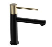 Kibath Rubinetto per lavabo monocomando ZUÑI finitura nera opaca realizzata in ottone