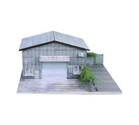 KiBcsLic 1:64 Diorama Garage Model Garage Diorama Models Scenery Realistic Gift Decoration Ornament LED Lighting Parking Lot Scene