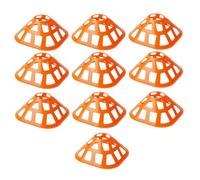 KiBcsLic 10 Calcio a Disco, Allenamento per Il Calcio, Versatili per L'allenamento di Agilità a Scuola, per Il Il Dribbling nel R, Orangina