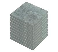 KiBcsLic 10 Pezzi Mattoncino Cemento Mattonella Cemento Modellismo Base Modello Miniatura Foglio Cemento Fai da Te Materiale Durevole per Progetti Manuali, 12x12 Cm