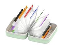 KiBcsLic 14 Pieces Portapillole a 14 Scomparti Compatto Portapillole Trasparente senza BPA Bustina Rettangolare con Cerniera