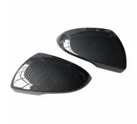 KiBcsLic 2 Pezzi Calotte Specchietti Carbon Look Resistente Al Sole Cover Specchietti Stile Corno Durevole Involucro Specchietto Retrovisore, 16-19 K5