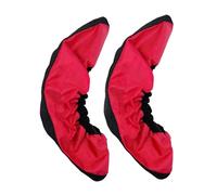 KiBcsLic 2 Pezzi Copertura Pattini Ghiaccio Protezione Pattini Paralama Nylon Antipolvere Accessori Adatta per Figure Skating Hockey Uomini Donne Outdoor, Red L