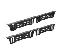 KiBcsLic 2 Pezzi di Coperture per Accessori Da Cucina, Da Posizionare tra Piano Cottura E Bancone, Riempitivi Espandibili Resistenti Al Calore, Nero