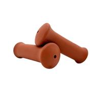 KiBcsLic 2 Pezzi Manopole per Manubrio Impugnature Ergonomiche E Coperture per Bici da Bambino per Una Presa Sicura sul Bagnato Adatto a Ciclismo per Bambini, Marrone