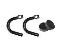 KiBcsLic 2 Pezzi Manubrio da Bici Estensione Ergonomica Barra Angolare Esterna Corna da Bici Manopole Supplementari con Nastro Incluso Adatto per Bici da Monta, Nastro Manubrio Nero