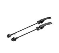 KiBcsLic 2 Pezzi Mozzo Ruota Bici ASSE Cavo Cavicchiello Rapido Metallo Compatibile Cambio Veloce Adatto per Uso su Mountain Bike Strada Ciclismo Urbano, Nero
