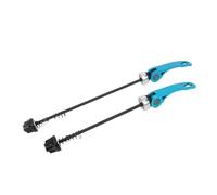 KiBcsLic 2 Pezzi Mozzo Ruota Bici ASSE Cavo Cavicchiello Rapido Metallo Compatibile Cambio Veloce Adatto per Uso su Mountain Bike Strada Ciclismo Urbano, Blu