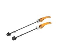 KiBcsLic 2 Pezzi Mozzo Ruota Bici ASSE Cavo Cavicchiello Rapido Metallo Compatibile Cambio Veloce Adatto per Uso su Mountain Bike Strada Ciclismo Urbano, Oro