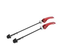 KiBcsLic 2 Pezzi Mozzo Ruota Bici ASSE Cavo Cavicchiello Rapido Metallo Compatibile Cambio Veloce Adatto per Uso su Mountain Bike Strada Ciclismo Urbano, Rosso