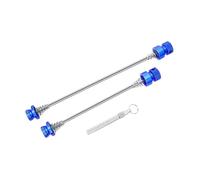 KiBcsLic 2 Pezzi Perni Ruota Bicicletta Sgancio Rapido Set Mozzo Anteriore Posteriore Metallo Facile Sostituzione Adatto per Ciclisti Riparazione Garage Cicli, Blu