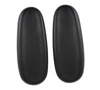 KiBcsLic 2 Pezzi Poggiabraccia Sedia Ufficio Cuscini Sostitutivi in Pelle PU con Montaggio Semplice Resistenti All’acqua per Maggiore Comfort Adatti a Riparazi, Style a