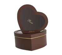 KiBcsLic 2 Pezzi Scatole Cartone Regalo Cuore Scatole Fiori con Coperchio Trasparente Porta Biscotti Caramelle Design Raffinato Adatto per Compleanno, Caffè
