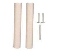 KiBcsLic 2 Pezzi Tiragraffi per Gatti Ricambio Colonna Graffiatoio Portatile Sisal Difesa Divano con Viti Adatto per Gatti Adulti Casa Regalo, 40x8 Cm