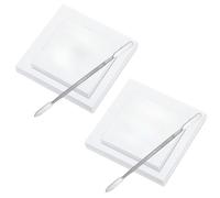 KiBcsLic 200 Pezzi Tavolozza di Carta Monouso Tavolozza con Spatola Impermeabile per Onicotecniche, Estetiste, Manicure a Casa