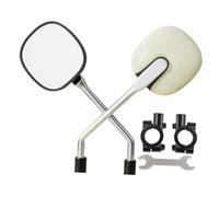 KiBcsLic 2X Accessorio retrovisore per Bicicletta elettrica Ampio Campo visivo Portatile Robusto, Beige