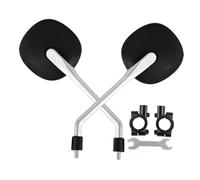 KiBcsLic 2X Accessorio retrovisore per Bicicletta elettrica Ampio Campo visivo Portatile Robusto, Nero