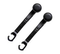 KiBcsLic 2x Appendiabiti per cappelli da cowboy, clip per poggiatesta in pelle PU per veicoli