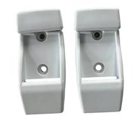 KiBcsLic 2X Staffe di Fissaggio per Asta di Supporto Tendalino, Resistenti, Pratiche, Facili da Installare, Supporto Robusto per Palo