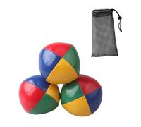 KiBcsLic 3 Pezzi Palline da Giocoliere PU Juggle Ball Morbida Acrobatica Portatile con Sacchetto per Principianti Bambini Ragazze Ragazzi Adulti Util, Quattro Colori