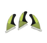 KiBcsLic 3 Pezzi Pinna con Base Leggere, Giallo, Size to 1