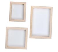 KiBcsLic 3x Cornice in Legno per La Fabbricazione Della Carta, Fai Da Te, Artigianato in Carta Fatto a Mano, 3 Misure per Principianti