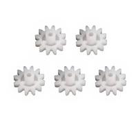 KiBcsLic 5 Pezzi Ingranaggi a Denti Dritti Modulo 1 Ingranaggi in Plastica per Appassionati di Modellismo, Hobbisti, 12T, Regolare
