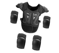 KiBcsLic 5 Pezzi Pettorina Protettiva Bambino Set Completo Armatura Gilet da con Gomitiere E Ginocchiere Protezione dagli Impatti Adatto per Ciclismo, Style a