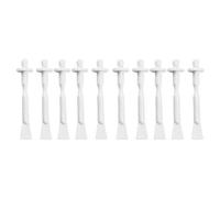 KiBcsLic 50 Pezzi Bastoncini Applicatori Ceretta Spatole Ceretta Bastoncini Rimozione Spatola Applicatore Ceretta Plastica Non Arrugginisce Superficie