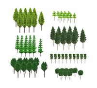 KiBcsLic 70 Pezzi di Alberi Modello Artificiali per progetti Fai da Te, paesaggi ferroviari, Alberi in Miniatura
