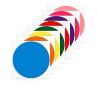 KiBcsLic 8 Adesivi Colorati a Pois, Etichette Educative per Pavimenti per Eventi, Aule, Uffici