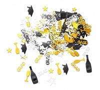 KiBcsLic 800 Pezzi Coriandoli Laurea Multiforme Coriandoli a Tema Laurea Variegato per Laureati, Neolaureati, Confetti Per Laurea Con Bicchieri Da Vino, Bottiglie E Stelle