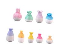 KiBcsLic 9 Pezzi di Vaso in Miniatura Decorativo per Paesaggi in Miniatura, Giardini delle Fate, Vaso per Piante