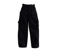KiBcsLic Abiti per Action Figure in Scala 1/12, Costumi per Bambole, Pantaloni, alla Moda, Mini, Trendy, Abiti in Miniatura per Corpi Maschili da 6", Nero