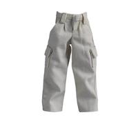 KiBcsLic Abiti per Action Figure in Scala 1/12, Costumi per Bambole, Pantaloni, alla Moda, Mini, Trendy, Abiti in Miniatura per Corpi Maschili da 6", Bianco