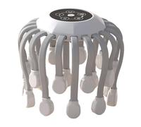 KiBcsLic Accessori per massaggio alla testa, regalo per grattacapo con artigli di polpo profondi e resistenti, Bianco