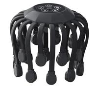 KiBcsLic Accessori per massaggio alla testa, regalo per grattacapo con artigli di polpo profondi e resistenti, Nero