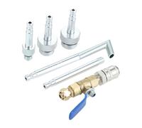 KiBcsLic Adattatore Riempimento Olio Trasmissione Auto con Valvola Sfera Raccordo Riempitore Lega Resistente Adatto per Manutenzione Veicoli