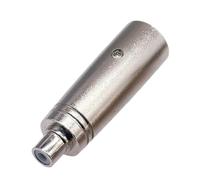 KiBcsLic Adattatore XLR Connettore per Microfono Convertitore Audio E Spina di Rame per Una Connessione Stabile Adatto per Esibizioni Dal Vivo E, Maschio